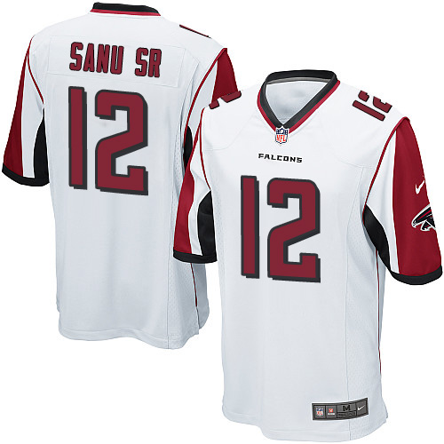 Nike Falcons #12 Mohamed Sanu Sr White Youth Stitched NFL Elite Jersey